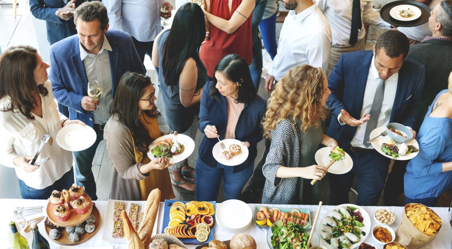 Pike community members gathering at a PTEF event