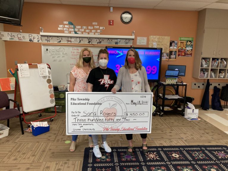 Sara Rogers receiving a PTEF grant for Fairy Tale Adventures with Diverse Characters